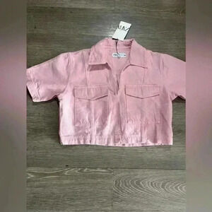 Zara Pink Crop Top